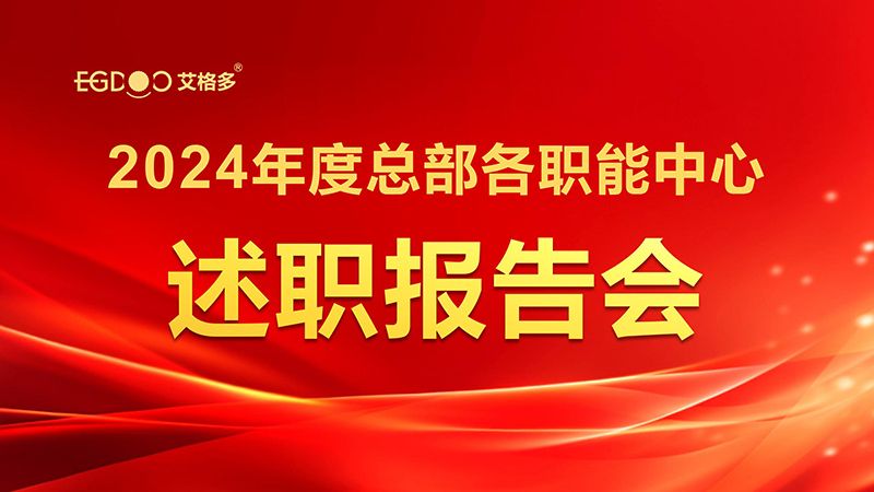凝智聚能，共啟新程——艾格多集團召開2024年度總部各職能中心述職報告會